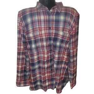 Wind River Plaid Button-Up Casual Shirt 2XL